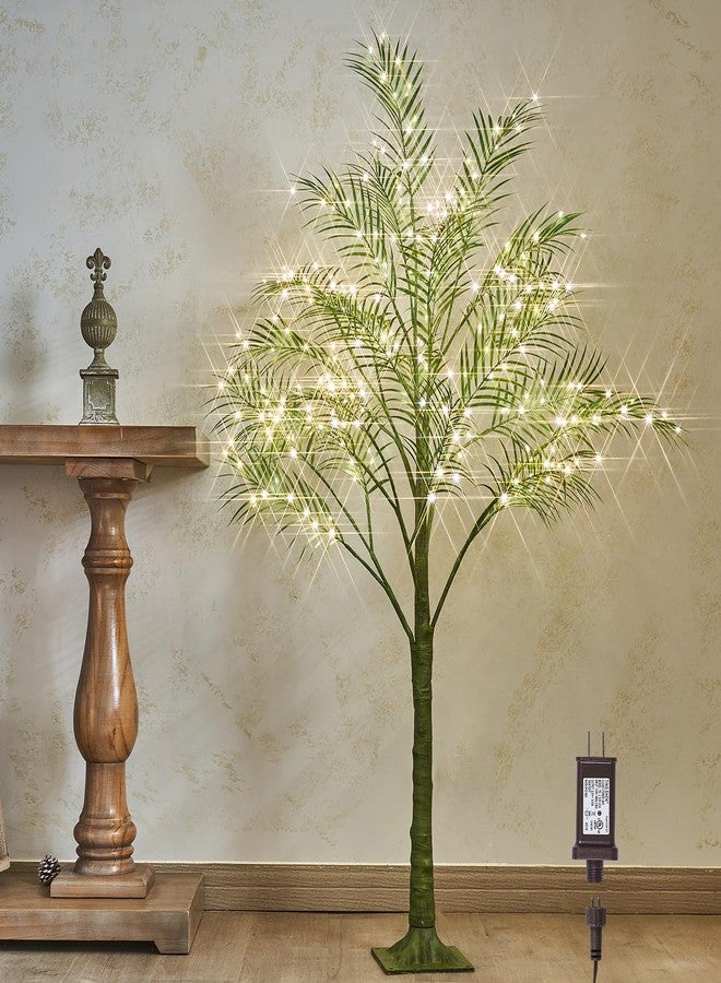 LITBLOOM Lighted Palm Tree 4FT 240 LED Fairy Lights, Artificial Greenery Tree with Lights for Home Room Decoration Indoor, HR-LMT240-PMT-4FT-LB - Image 1